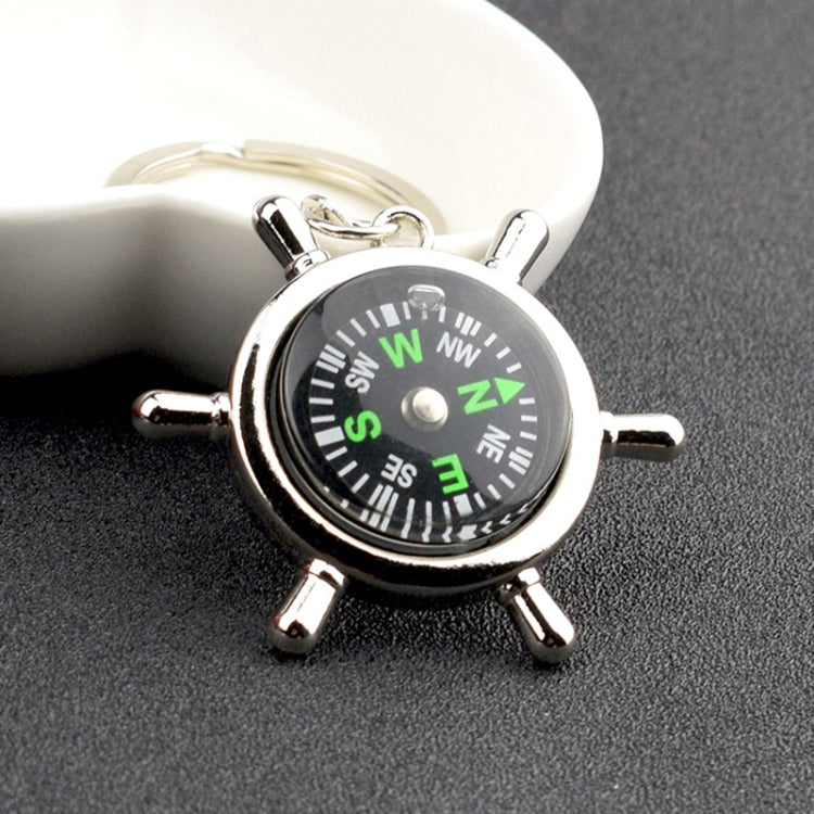 Creative Rudder Compass Style Keychain, Rudder Compass
