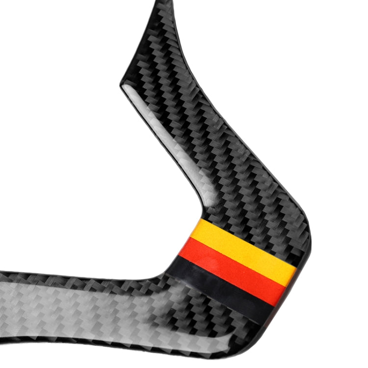 Car German Flag Carbon Fiber Steering Wheel Decorative Sticker for Mercedes-Benz, Steering Wheel (German Flag A)