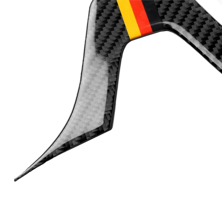 Car German Flag Carbon Fiber Steering Wheel Decorative Sticker for Mercedes-Benz, Steering Wheel (German Flag A)