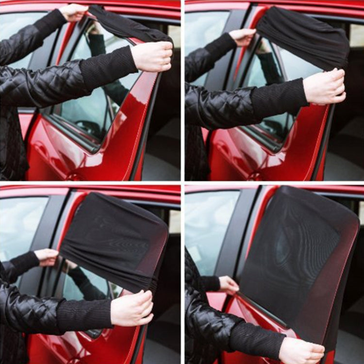 2 PCS Car Shade Block Car Sun Block Window Gauze Shading Net Side Blocking Cover Sun Net Sandbags Side Window Sunshade Cover, Size: 92*54cm, Size: 92*54cm