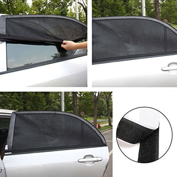 2 PCS Car Shade Block Car Sun Block Window Gauze Shading Net Side Blocking Cover Sun Net Sandbags Side Window Sunshade Cover, Size: 92*54cm, Size: 92*54cm