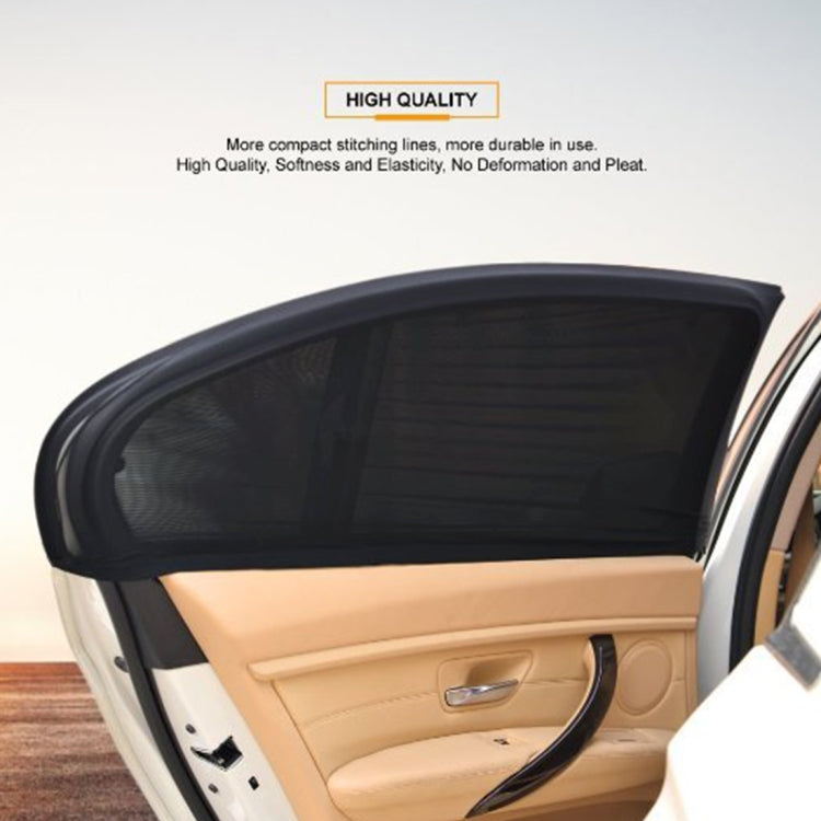 2 PCS Car Shade Block Car Sun Block Window Gauze Shading Net Side Blocking Cover Sun Net Sandbags Side Window Sunshade Cover, Size: 92*54cm, Size: 92*54cm