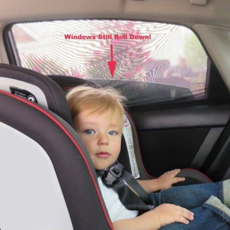 2 PCS Car Shade Block Car Sun Block Window Gauze Shading Net Side Blocking Cover Sun Net Sandbags Side Window Sunshade Cover, Size: 92*54cm, Size: 92*54cm