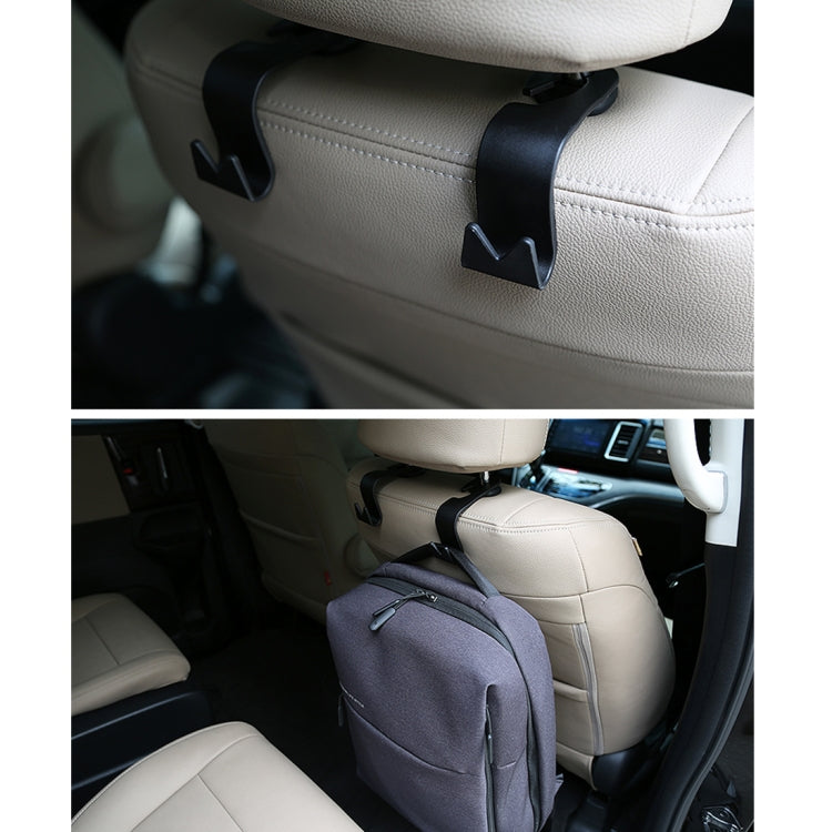 2 PCS Car Seat Back Trunk Bag Hanger Holder Auto Headrest Luggage Hook, 3R-2118