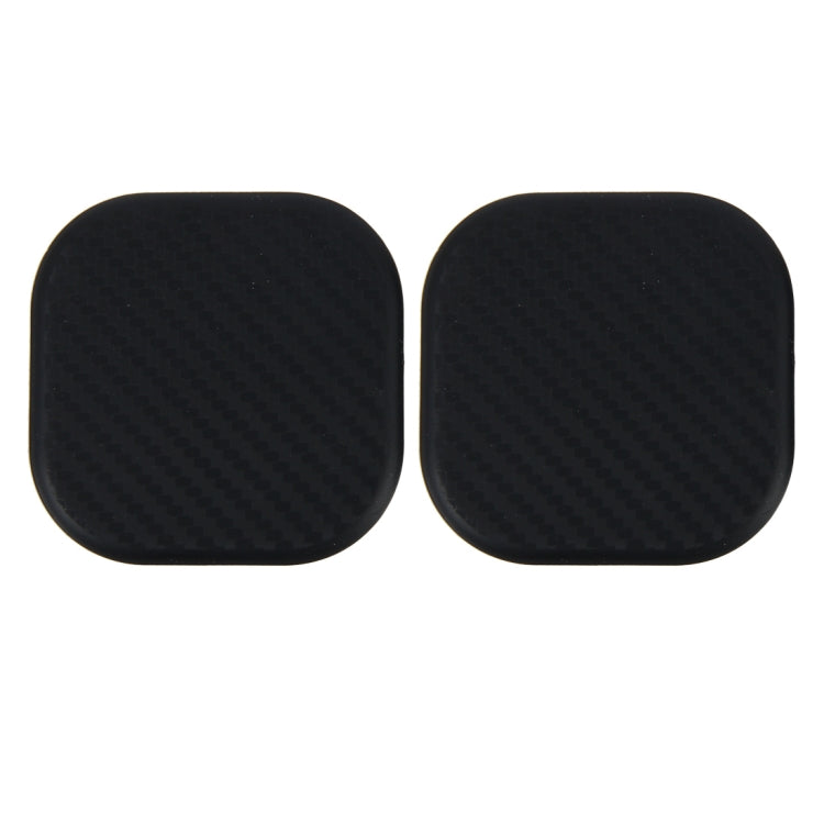 2 PCS Car Vehicle Carbon Fiber Texture Water Cup Pad Mat for Phone / GPS/ MP4/ MP3, Size: 6.5*6.5*0.3cm, 3R-2140