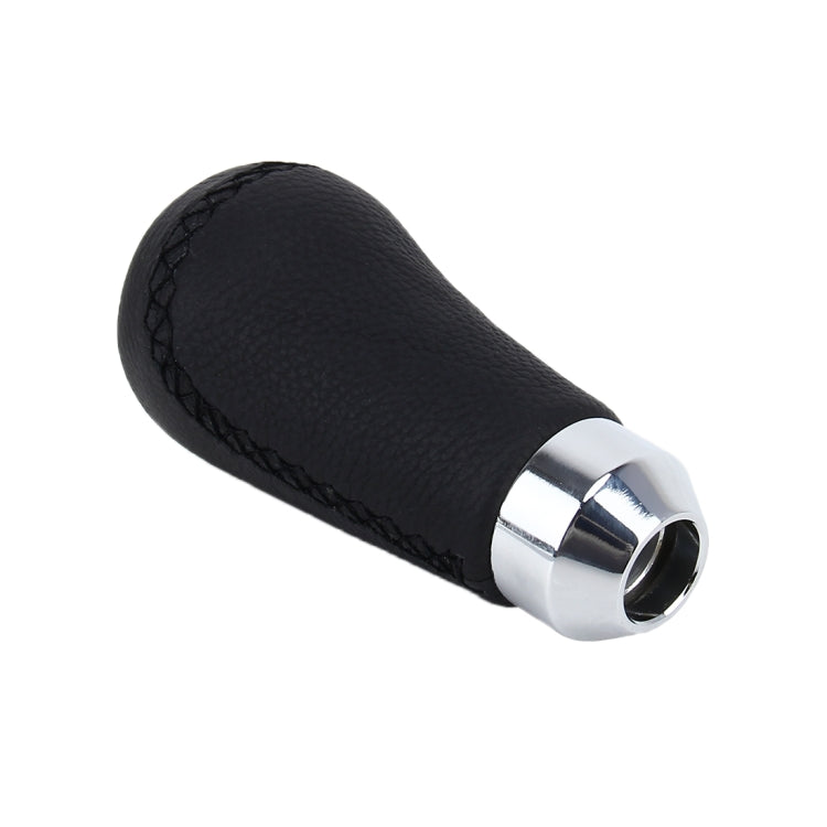 Universal Car Modified Shifter Black Leather Lever Manual 5-Speed Gear Shift Knob, 5-Speed Gear Shift Knob