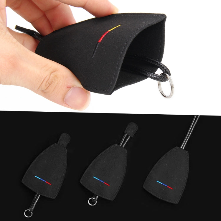 Universal Car Remote Smart Key Case Suede Protective Cover, Light Blue