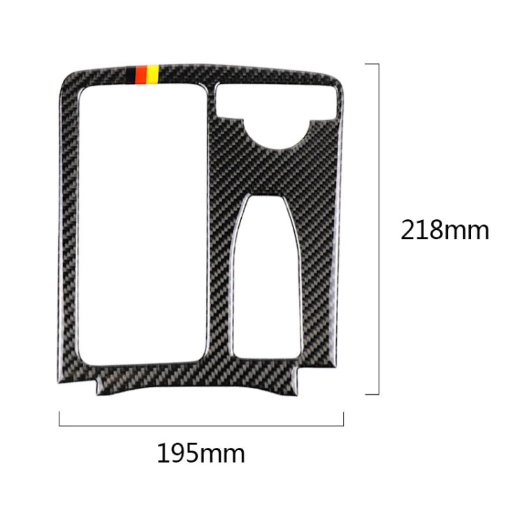 Car German Flag Carbon Fiber Right Drive Gear Position Panel Decorative Sticker for Mercedes-Benz W204 2007-2013 / W212 2010-2012, Right Drive Gear Position (German Flag)