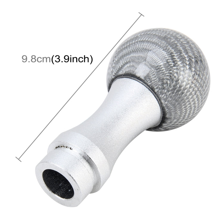 Universal Car Gear Shift Knob Modified Car Gear Shift Knob Auto Transmission Shift Lever Knob Carbon Lead Gear Knobs with Three Rubber Covers, Carbon Lead Gear Knobs