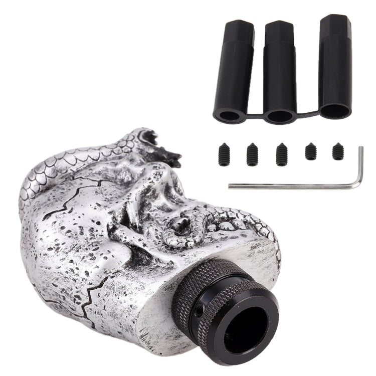 LX Tandy Creative Universal Car Snake Ghost Shaped Shifter Cover Manual Automatic Gear Shift Knob, Snake Ghost Shaped