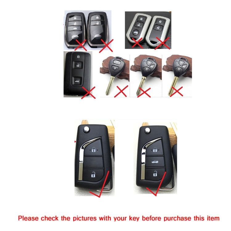 TPU One-piece Electroplating Opening Full Coverage Car Key Case with Key Ring for TOYOTA YARIS L / COROLLA / YARIS L / CAMRY / VIOS / HIGHLANDER, Pink