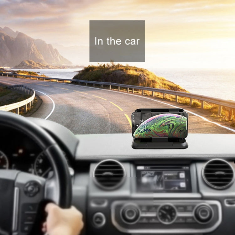 Car Carbon Fiber Texture Silicon Mobile Phone Holder for 3.5-6.8 inches Cellphone, Phone Holder for 3.5-6.8 inches Cellphone