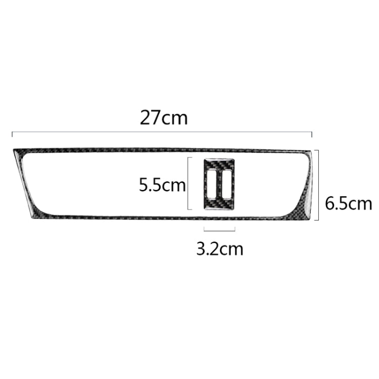 2 in 1 Car Carbon Fiber Air Conditioning Air Outlet Frame Decorative Sticker for Audi A4 B8 2009-2016 / A5 2008-2017 / Q5 2009-2017​, Left Drive