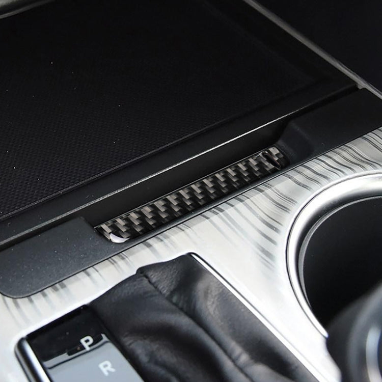 Car Carbon Fiber Storage Box Groove Decorative Sticker for Toyota Eighth Generation Camry 2018-2019, Left Drive, Storage Box Groove