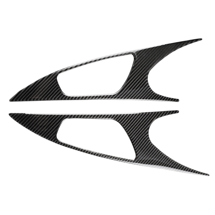 2 PCS Car Carbon Fiber Door Inner Handle Wrist Panel Decorative Sticker for Honda Tenth Generation Civic 2016-2019, Door Inner Handle Wrist Panel