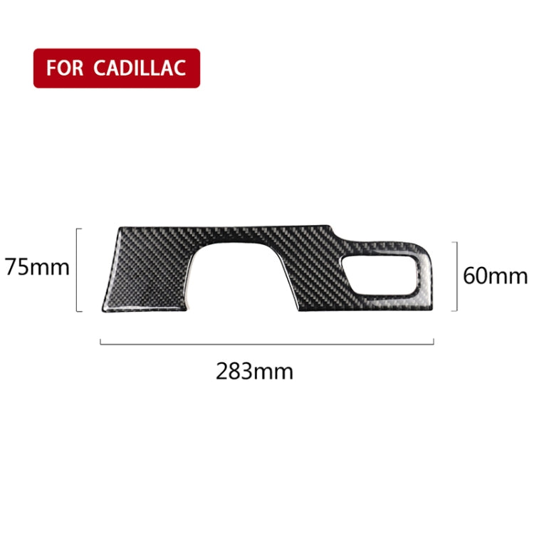 Car Carbon Fiber Gear Position Panel Decorative Sticker for Cadillac XT5 2016-2017, Left Drive, Gear Position