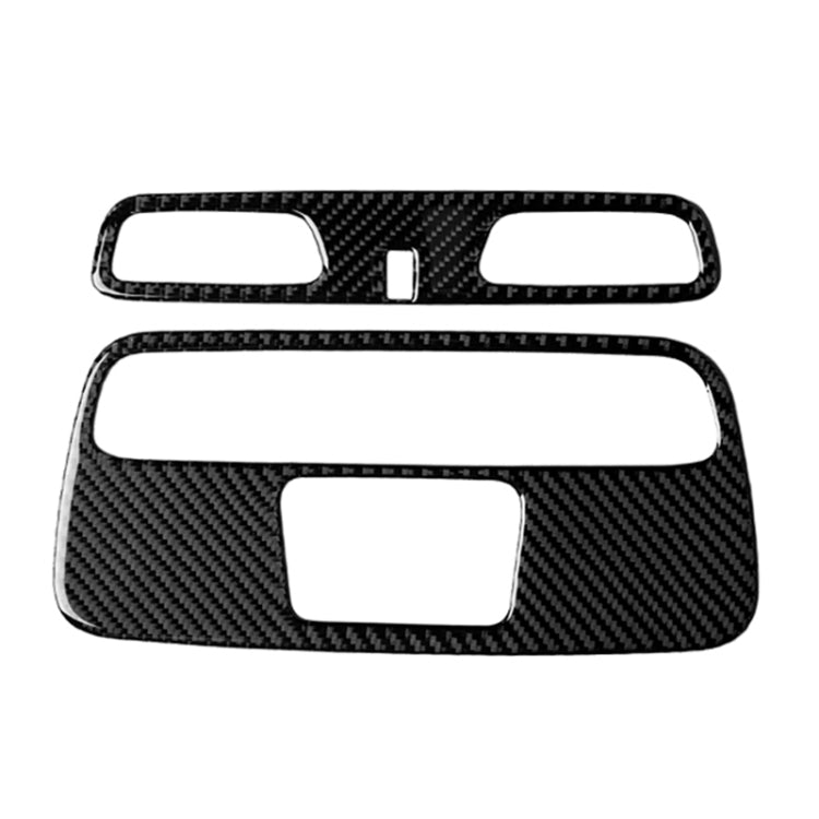 2 in 1 Car Carbon Fiber Dome Light Panel Decorative Sticker for Chevrolet Camaro 2016, Dome Light Panel