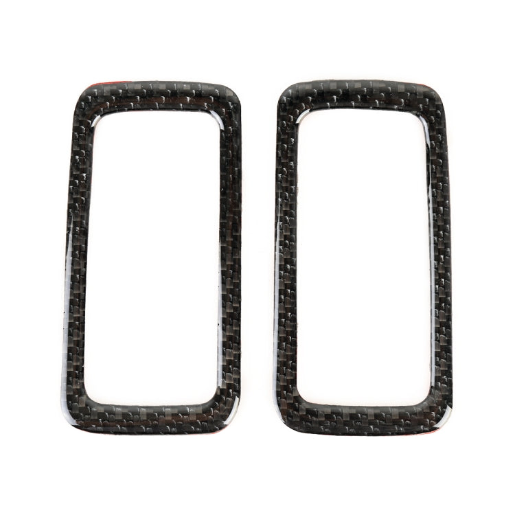 2 PCS Carbon Fiber Car Rear Dome Light Panel Decorative Sticker for Porsche Macan, Rear Dome Light