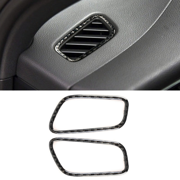 2 PCS Carbon Fiber Car Left and Right Air Outlet Panel Decorative Sticker for Porsche Macan, Left and Right Air Outlet