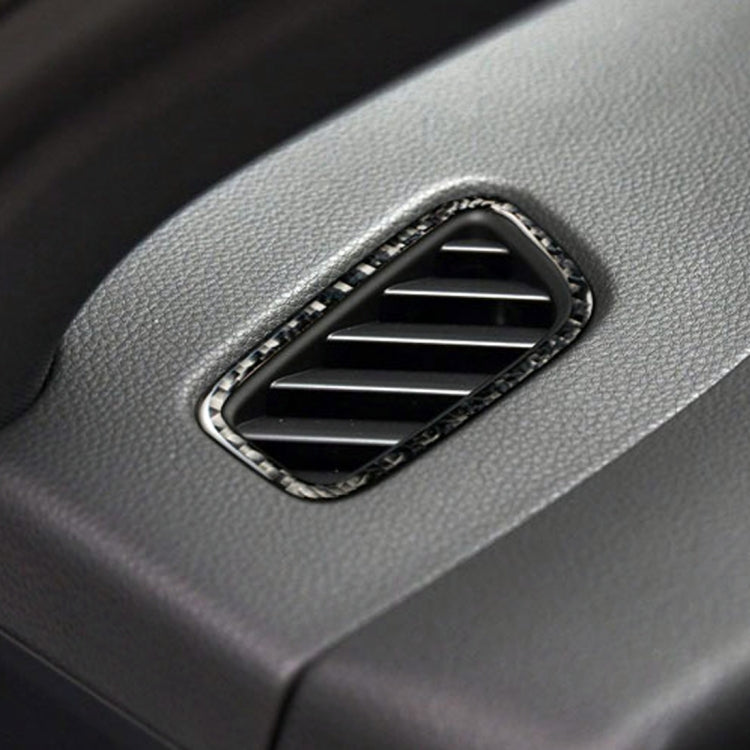 2 PCS Carbon Fiber Car Left and Right Air Outlet Panel Decorative Sticker for Porsche Macan, Left and Right Air Outlet