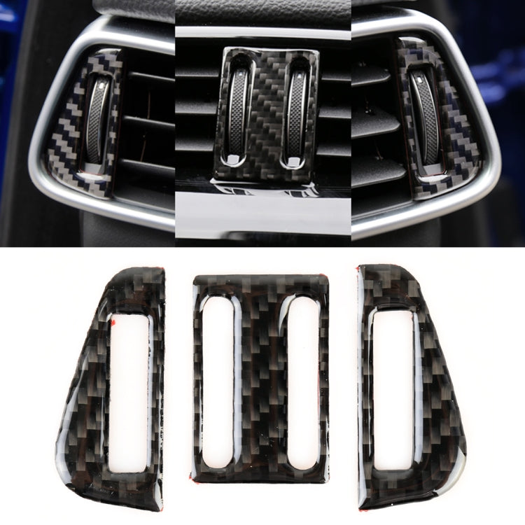 Carbon Fiber Car Air Outlet Decorative Sticker for Jaguar F-PACE, Air Outlet