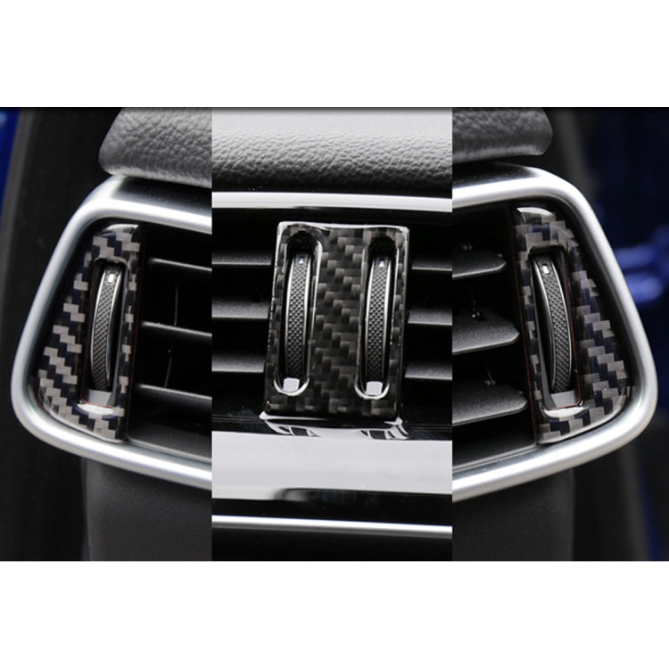 Carbon Fiber Car Air Outlet Decorative Sticker for Jaguar F-PACE, Air Outlet