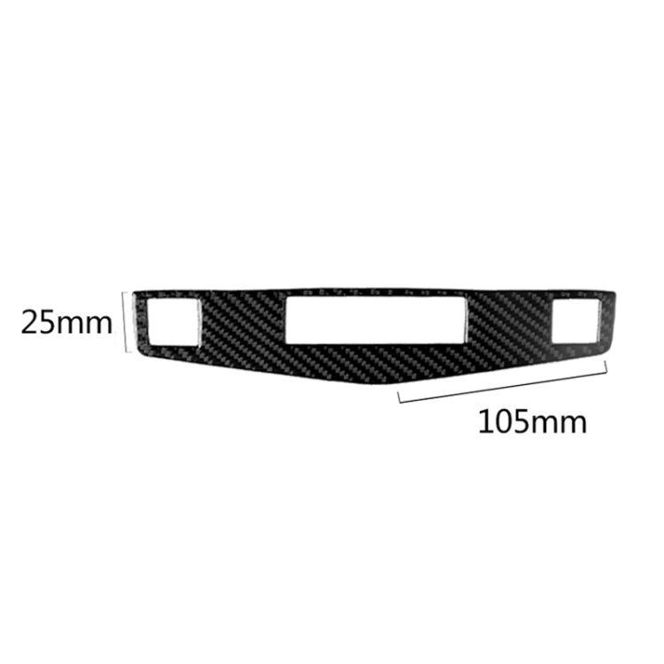 Car Carbon Fiber Center Console Panel Decorative Sticker for Mercedes-Benz W204 C Class 2007-2010, Center Console Panel