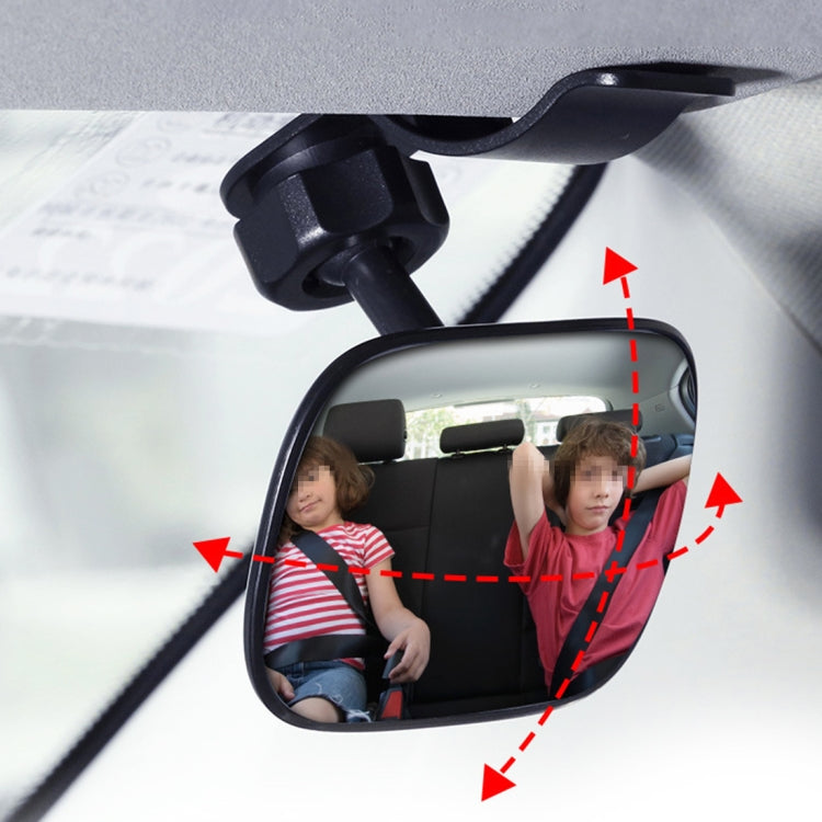 3R-2161 Car Truck Interior Rear View Blind Spot Adjustable Wide Angle Mirror with Clip, 3R-216