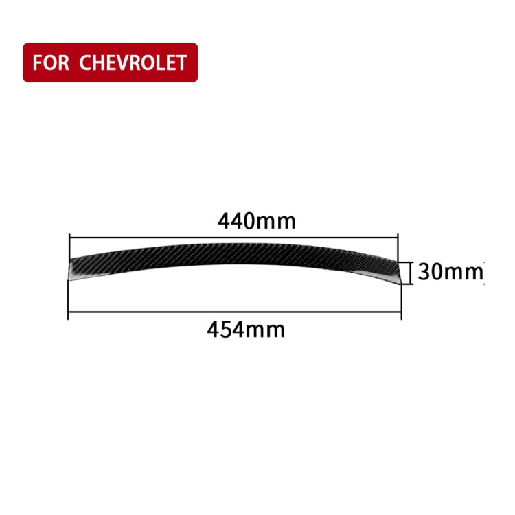 Car Carbon Fiber Dashboard Decorative Stripe for Chevrolet Cruze 2009-2015, Right Drive, Dashboard (RH)