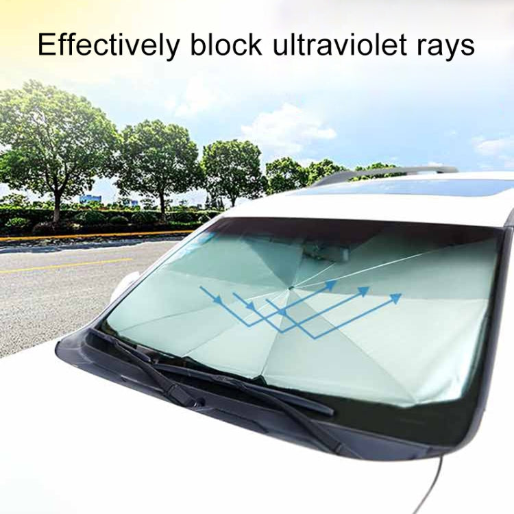 Car Retractable Sunshade Sunscreen Heat Insulation Front Windshield Sunshade, Large Size, Large Size