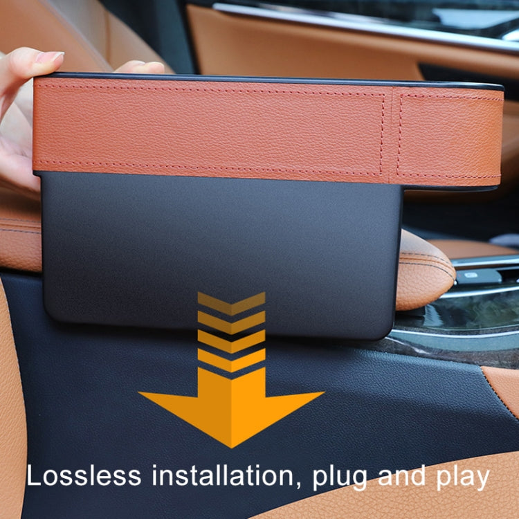 2 PCS Car Multi-functional Console Box Cup Holder Seat Gap Side Storage Box