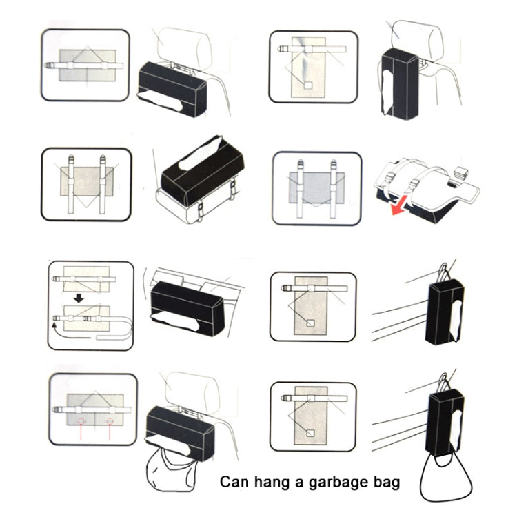 Car PU Leather Tissue Box, Size: 24x13x5cm, Car Tissue Box
