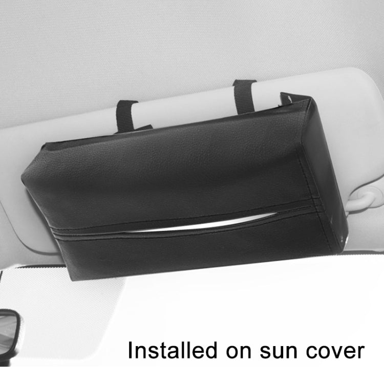 Car PU Leather Tissue Box, Size: 24x13x5cm, Car Tissue Box