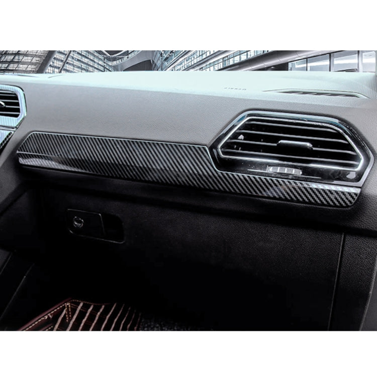 Car Carbon Fiber Dashboard Decorative Strip for Volkswagen Tiguan L, Dashboard