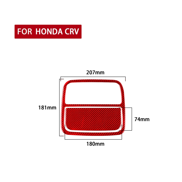 2 PCS Set for Honda CRV 2007-2011 Carbon Fiber Car Front Reading Light Panel Decorative Sticker,Left and Right Drive Universal, Car Front Reading Light Panel