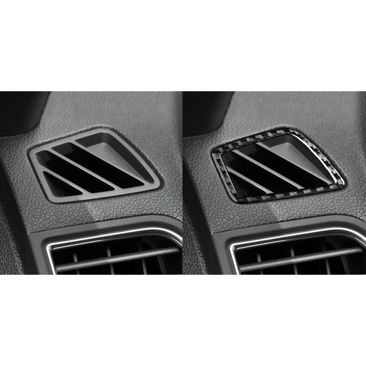Car Carbon Fiber Dashboard Air Outlet Decorative Sticker for Ford Explorer 2013-2019, Left Drive, Dashboard Air Outlet
