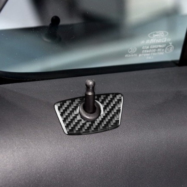 Car Carbon Fiber Door Decorative Sticker for Ford Explorer 2013-2019, Left Drive, Door
