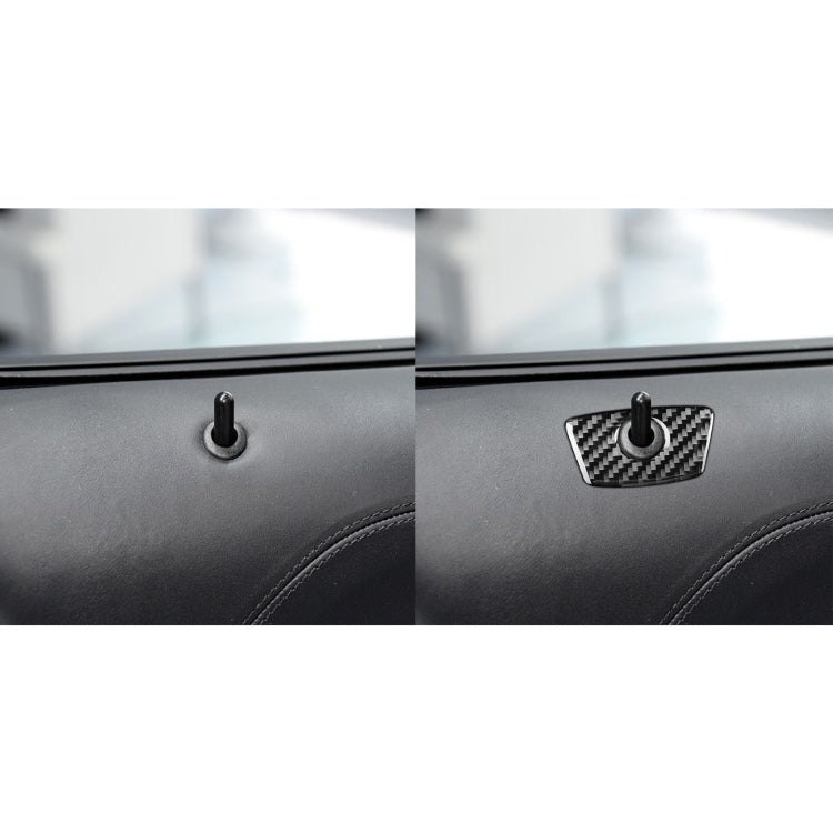 Car Carbon Fiber Door Decorative Sticker for Ford Explorer 2013-2019, Left Drive, Door