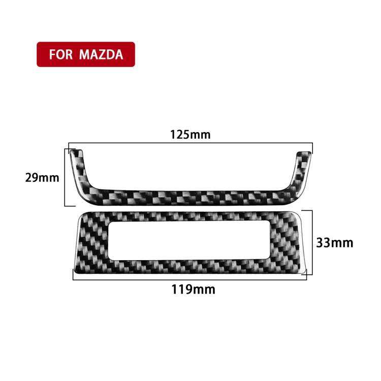 Car Carbon Fiber Headlight Frame Decorative Sticker for Mazda 3 Axela 2020, Left Drive, Headlight Frame, Left Drive