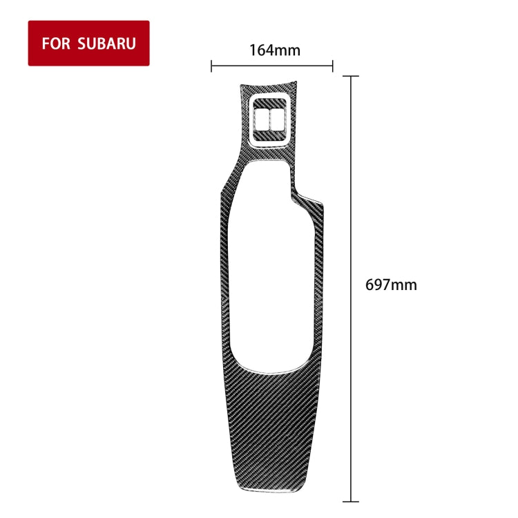 2 in 1 Car Carbon Fiber Central Armrest Panel Set B Decorative Sticker for Subaru BRZ / Toyota 86 2017-2019, Right Drive, Central Armrest Panel Set B, Right Drive