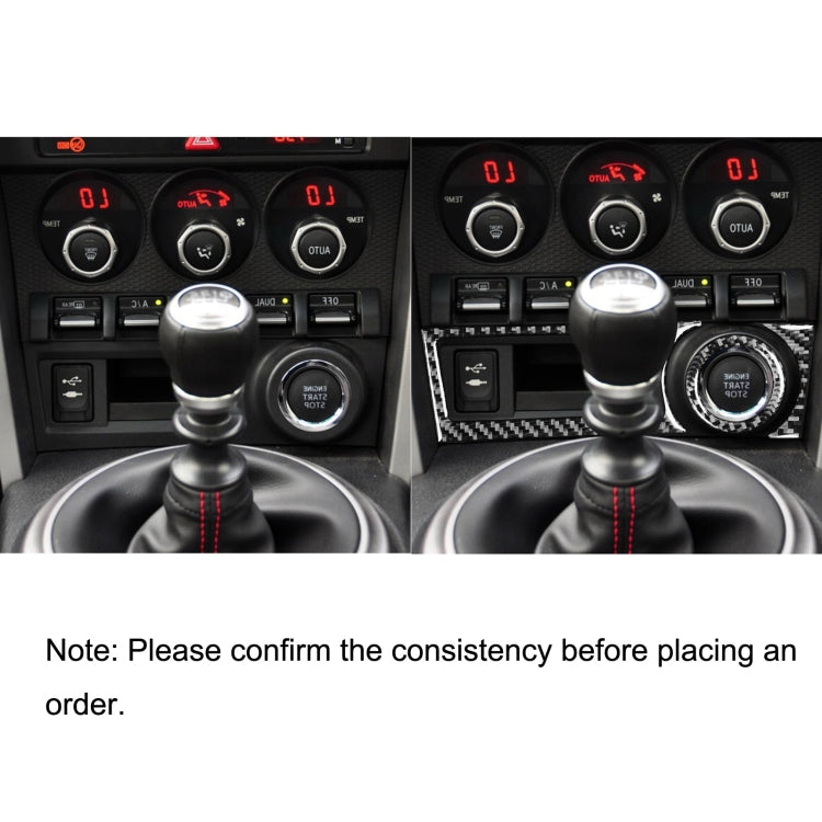 3 in 1 Car Carbon Fiber Storage Box A Decorative Sticker for Subaru BRZ / Toyota 86 2017-2019, Right Drive, Storage Box A, Right Drive