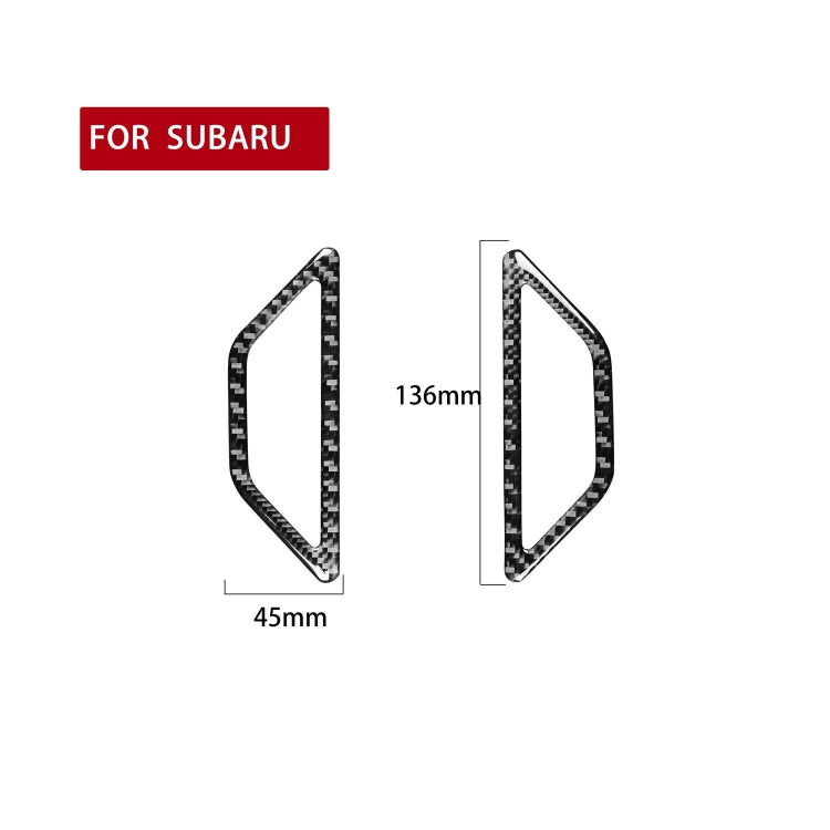 2 in 1 Car Carbon Fiber Two Sides Air Outlet Decorative Sticker for Subaru BRZ / Toyota 86 2017-2019, Left and Right Drive Universal, Two Sides Air Outlet