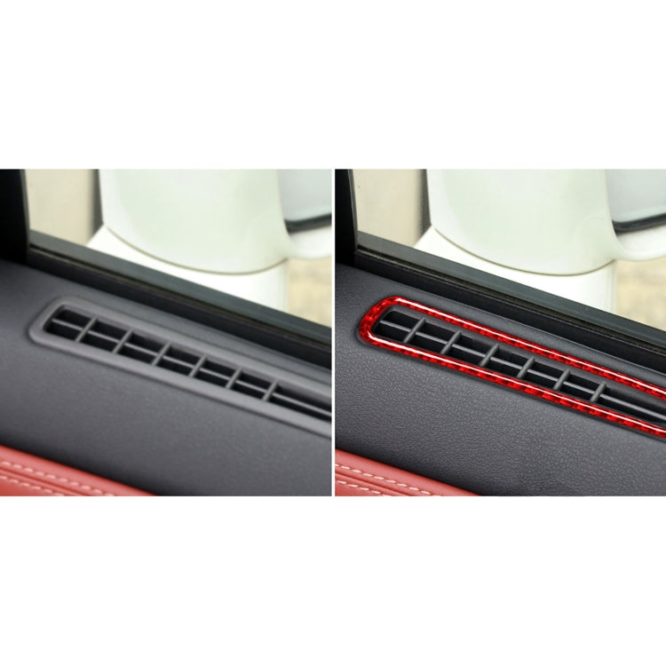 2 PCS / Set Carbon Fiber Car Window Air Outlet Defogging Decorative Sticker for Nissan GTR R35 2008-2020, Left and Right Driving Universal, Window Air Outlet Defogging