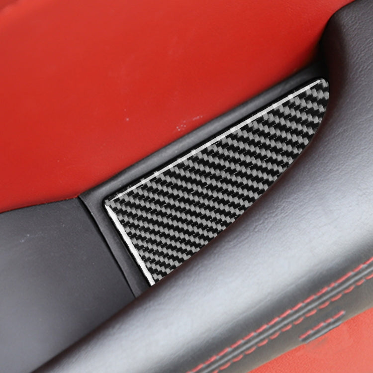 11 PCS / Set Carbon Fiber Car Door Slot Pad Decorative Sticker for Dodge Challenger 2015 to Now, Left Driving, Door Slot Pad