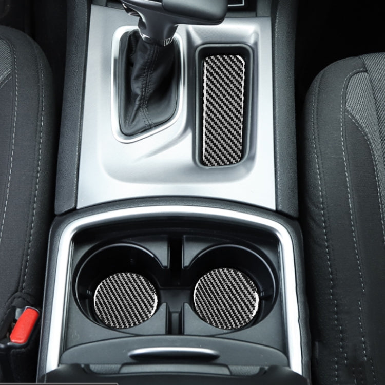 11 PCS / Set Carbon Fiber Car Door Slot Pad Decorative Sticker for Dodge Challenger 2015 to Now, Left Driving, Door Slot Pad