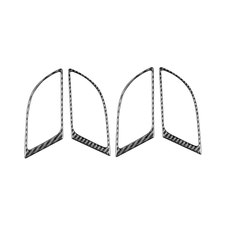 4 PCS / Set Carbon Fiber Car Inner Handle Frame Decorative Sticker for Honda CRV 2007-2011,Left and Right Drive Universal, Inner Handle Frame
