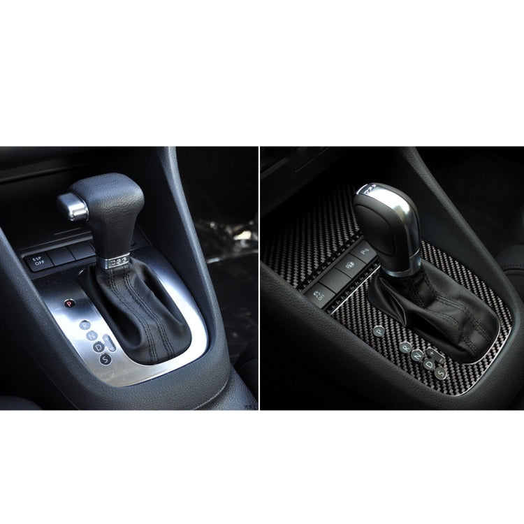 Carbon Fiber Car Gear A Decorative Sticker for Volkswagen Golf 6 2008-2012, Left Driving, Gear A, Left Driving