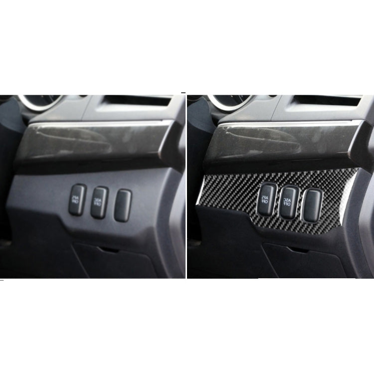 Car Carbon Fiber Dimming Control Panel Decorative Sticker for Mitsubishi Lancer EVO 2008-2015, Right Drive, Dimming Control Panel, Right Drive