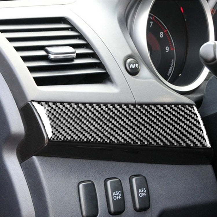2 PCS Car Carbon Fiber Driver Dashboard Panel Decorative Sticker for Mitsubishi Lancer EVO 2008-2015, Left Drive, Driver Dashboard