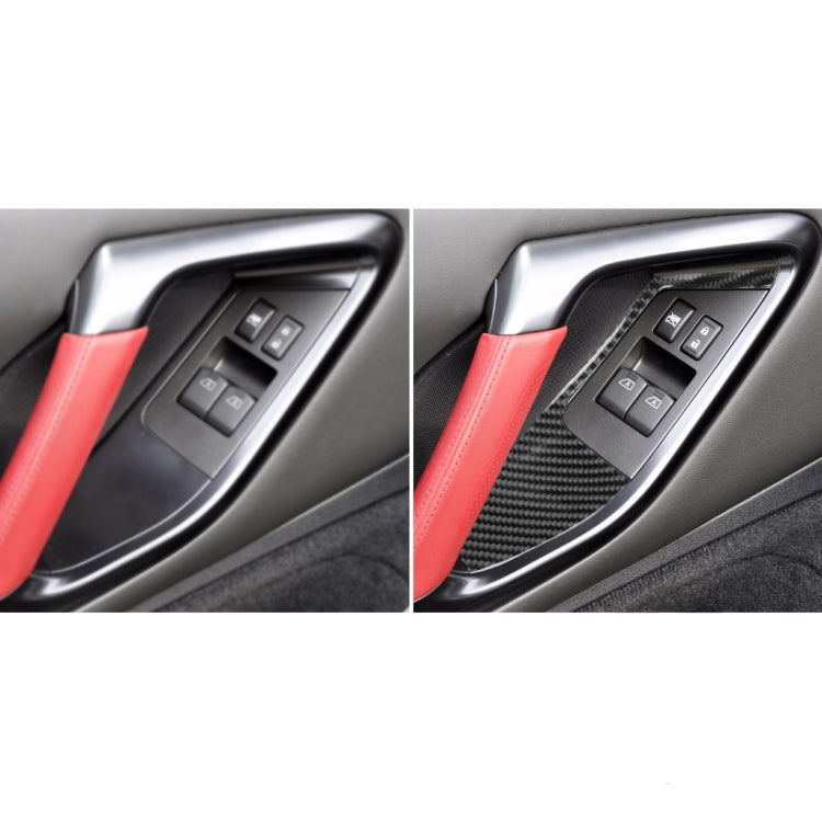 2 PCS Car Carbon Fiber Window Lift Defogger Panel Decorative Sticker for Nissan GTR R35 2008-2016, Left and Right Drive Universal, Window Lift Defogger Panel